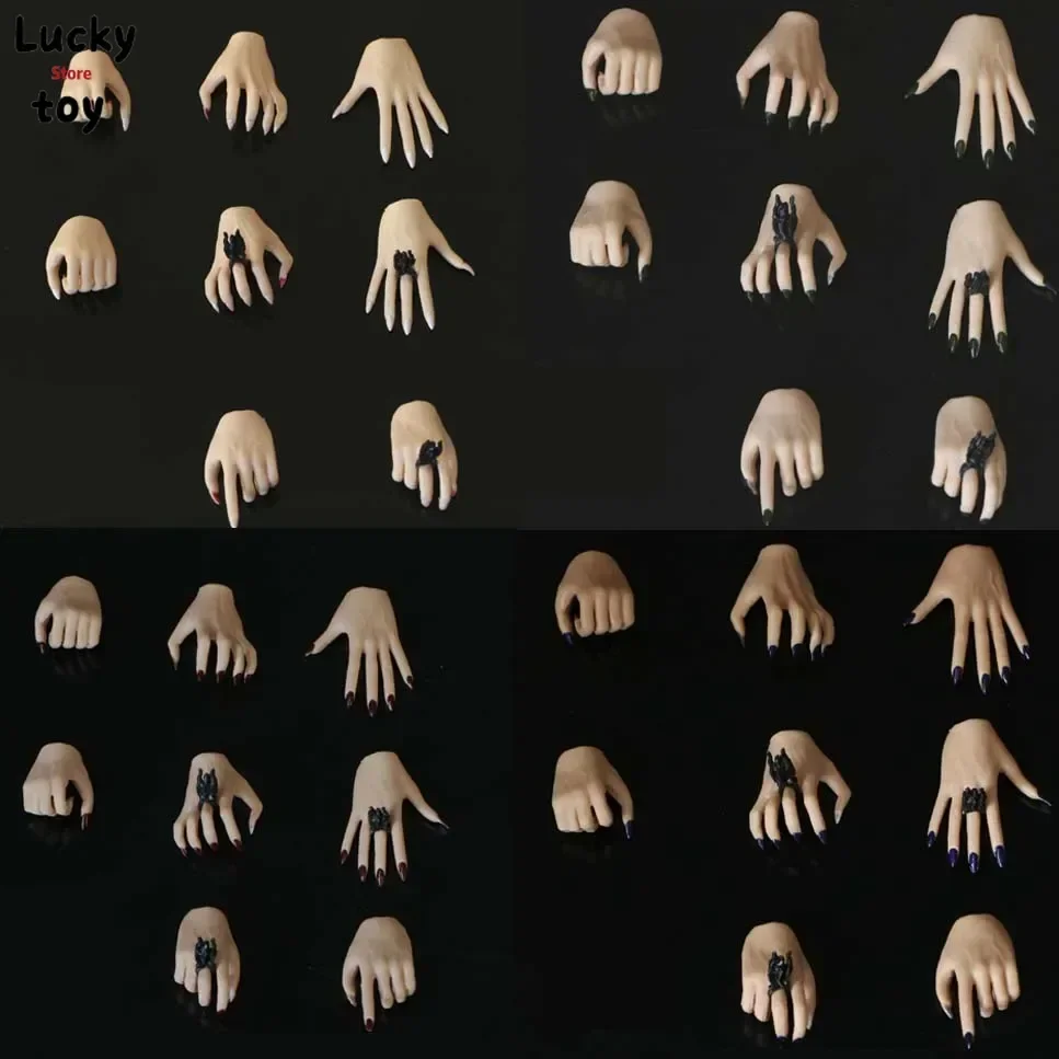

8pcs 1/6 Scale Hawk claw Hand Model with color nail Glove-Hand for 12in Action Figure Replaceable Model Toy