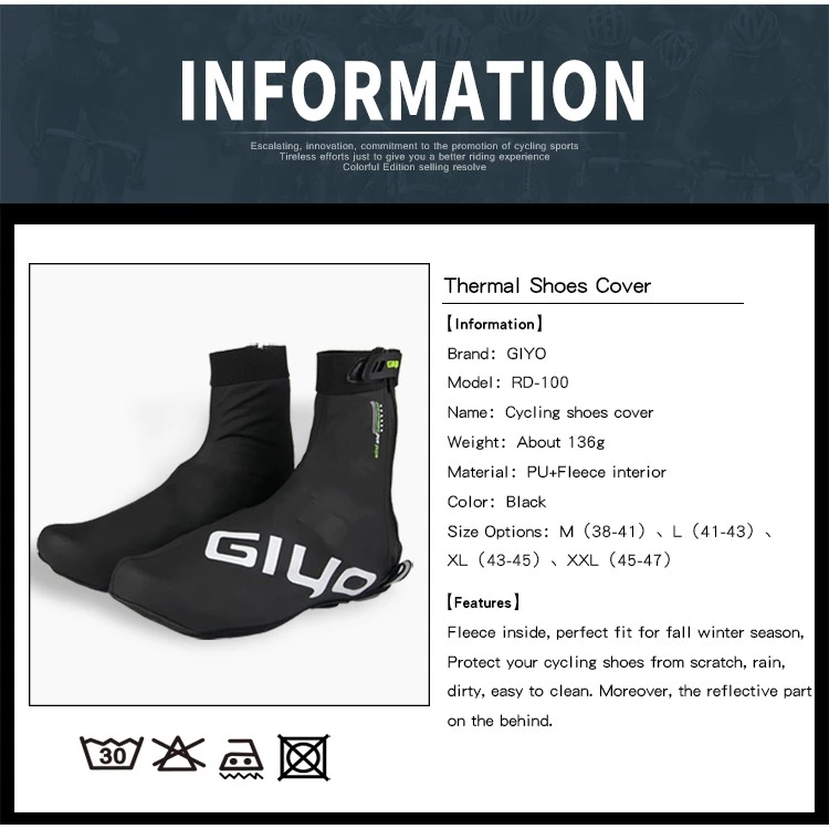 GIYO Winter Cycling Shoe Covers Women Men Shoes Cover MTB Road Bike Racing Cycling Overshoes Waterproof Shoe Covers Bicycle