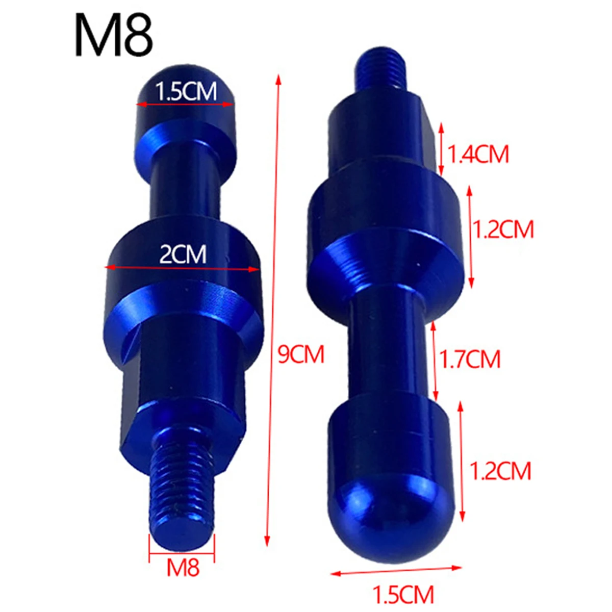 M8 M10 CNC Universal Motorcycle Rearview Mirror Bolt Screw Mirror Seat Hole Plug Screw Cap Decorate Bolt Bracket Multifunctional