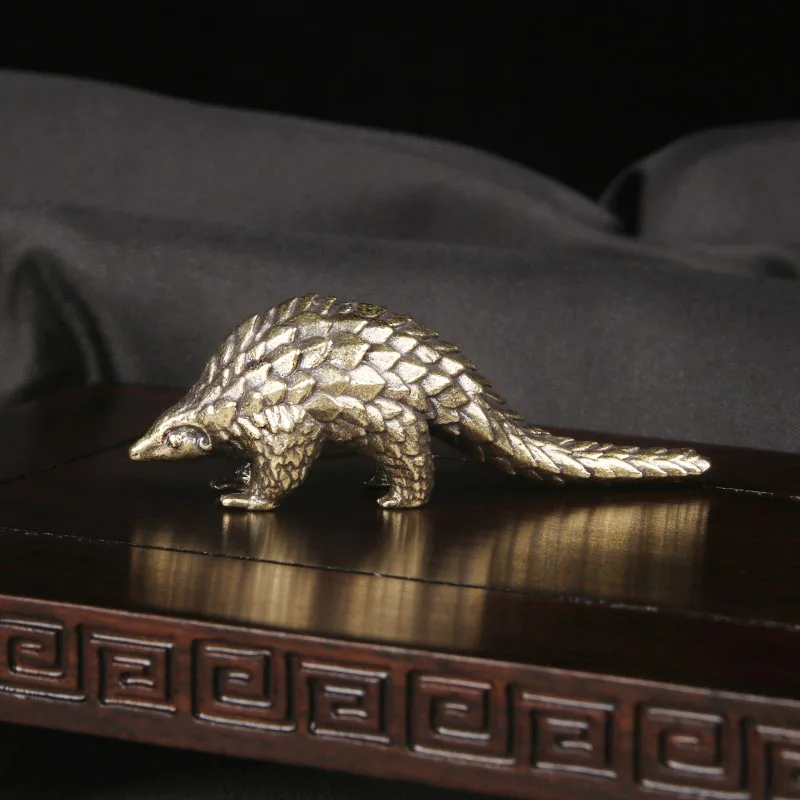New Brass Pangolin Desktop Ornament Animal Bronze Carving Crafts Retro Cultural And Decorative Bronze Ware
