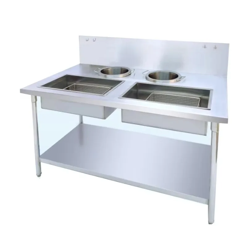 Commercial Floor Type Hood Customized Stainless Steel Fabrication for Fast Food Restaurant Kitchen Equipment view 5