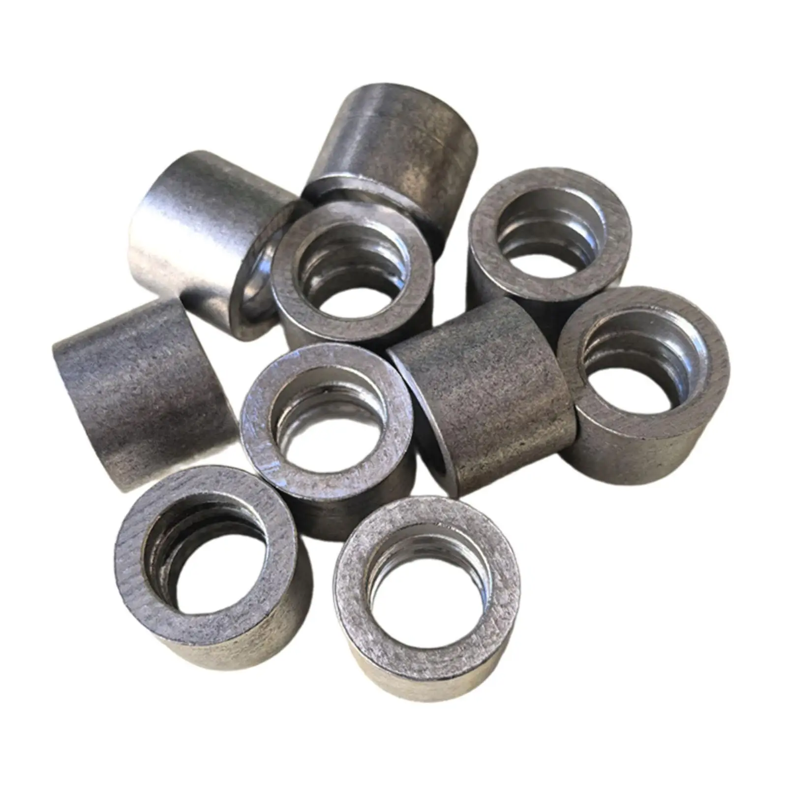 10 Pieces Aluminum Crimping Loop Sleeves,Round Ferrules,for 16mm Rope,Sturdy, Single Hole Rope Cable End End