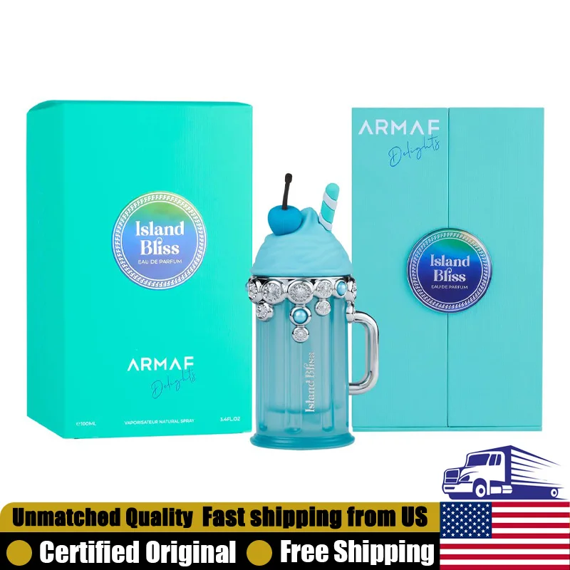 

Armaf Island Bliss Eau de Parfum Spray 3.4 Oz New 2024 100 ML Natural Long-Lasting Fruity Gourmand Pheromones Perfume for Women