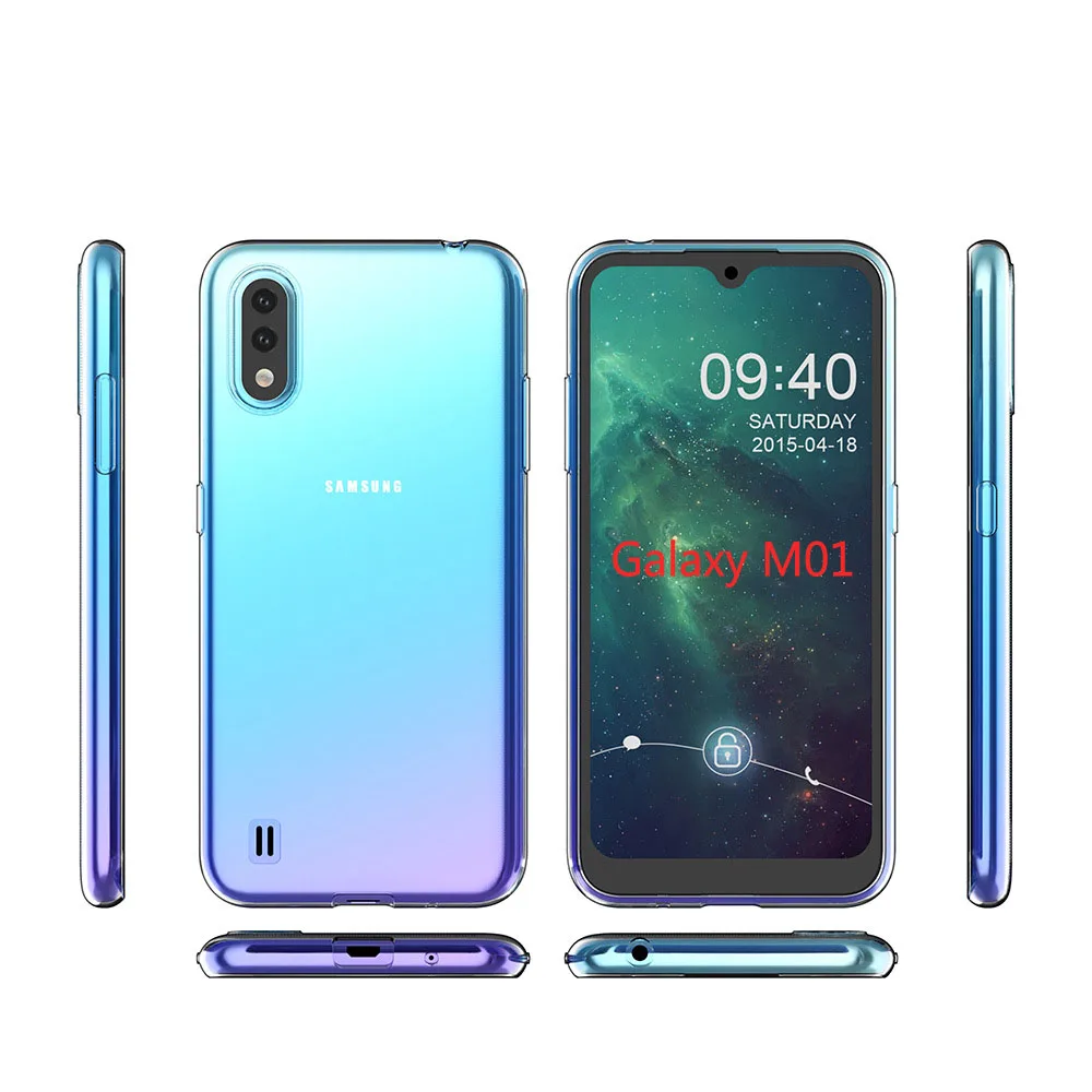 Klarer Fall für Samsung Galaxy M01 Transparent Weichen silikon TPU Telefon Fall Für Samsung M01 Abdeckung M 01 Klarer Fall – Detail 1