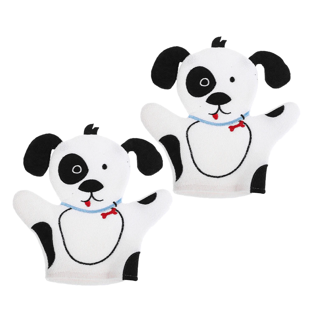

2 Pcs Scrub Gloves Washcloths Body for s Fabric Bath Accessories Toddlers Child