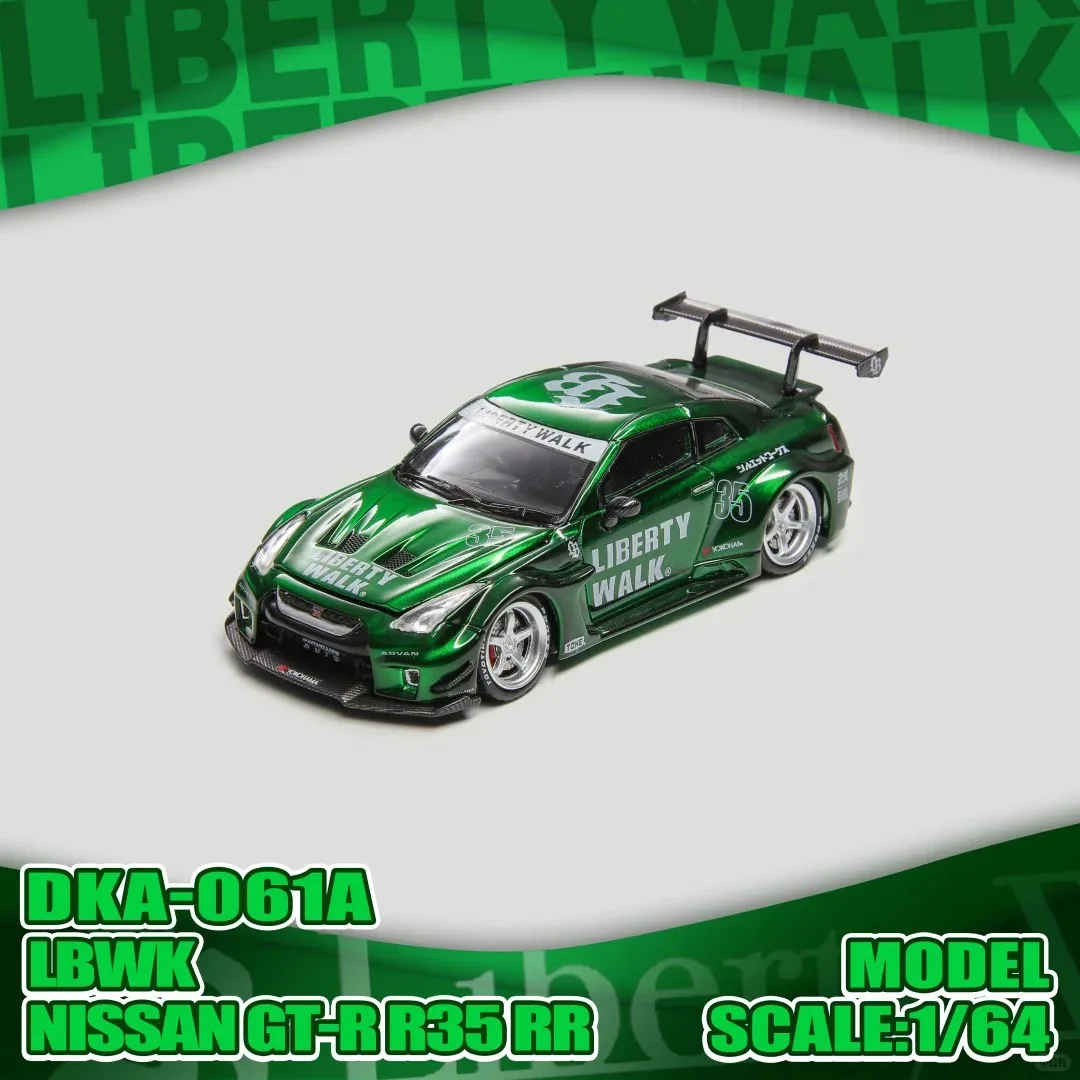Demon King Auto 1:64 F40 Gull Wing Deur Standaard Rode Lak NISSAN GT-R R35 RR Alloy Auto Die-cast Model Collectie Cadeau