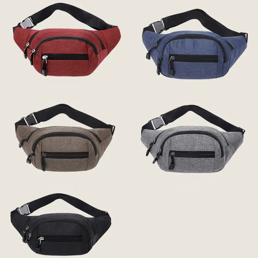 

5 Colors Men Chest Bag Fashion Oxford Cloth Large Capacity Sports Chest Bag Multifunctional Waist Bag Unisex