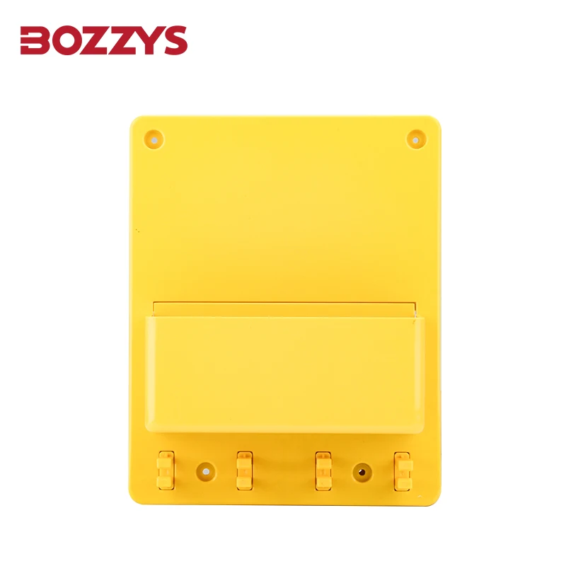 BOZZYS Small Compact Lockout Station for Industrial Lcokout Tagout Locks Storage Visual Managemengt BD-B105 Unfilled