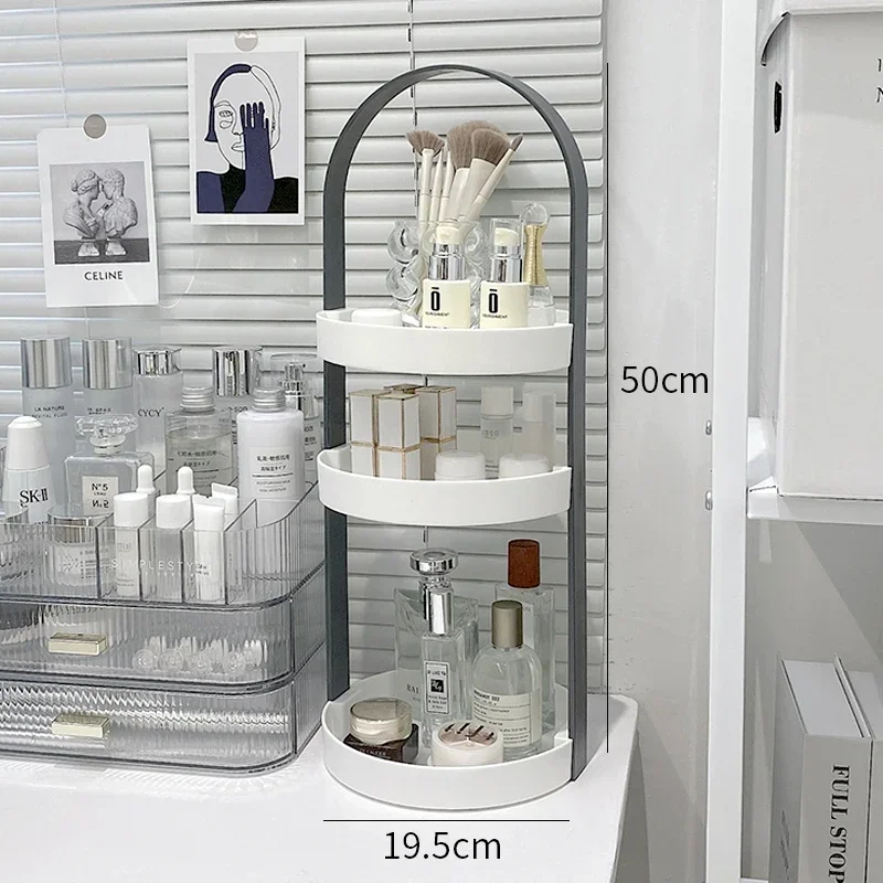 

Light Luxury Perfume Shelf - Tabletop Skincare and Cosmetics Organizer, Portable Storage Box, Makeup Holder, Vanity Display