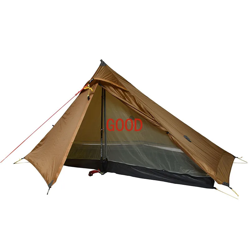 3F UL 2024 T Inner Open LANSHAN 1 PRO Outdoor TIPI No-See-Um 3 And 4 Season 230*80*120CM Two Side 20D Silnylon Tent