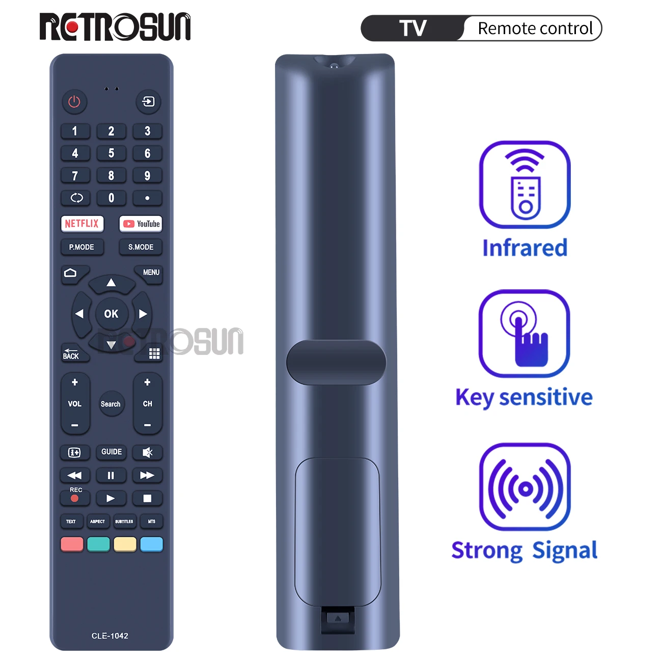 

New CLE-1042 Remote Control for HITACHI Konka TV 50QLEDSM20 55QLEDSM20 58QLEDSM20 65QLEDSM20 75QLEDSM20