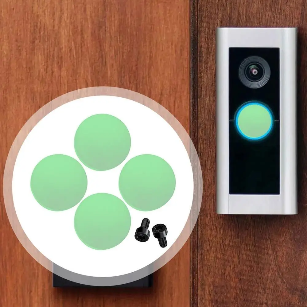 4Pcs Silicone Doorbell Button Replacement Easy To Install Convenient Video Doorbell Buttons Portable Split Cracked Broken