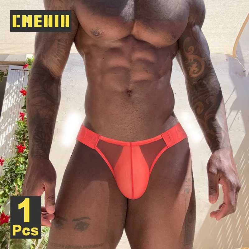 

CMENIN Ultra-thin Sexy Men's Panties Breathable Summer Male Underpants Transparent Mesh Man Brief Sissy Slips Gays Men Underwear