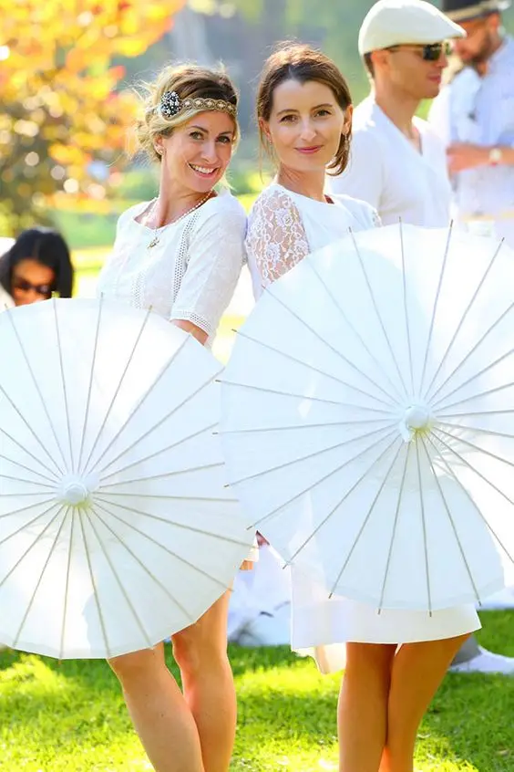 10-30PCS Paper Parasol Chinese Paper Umbrellas DIY White Umbrella Photography Props Summer Whites Party Wedding Bridal 60/80cm