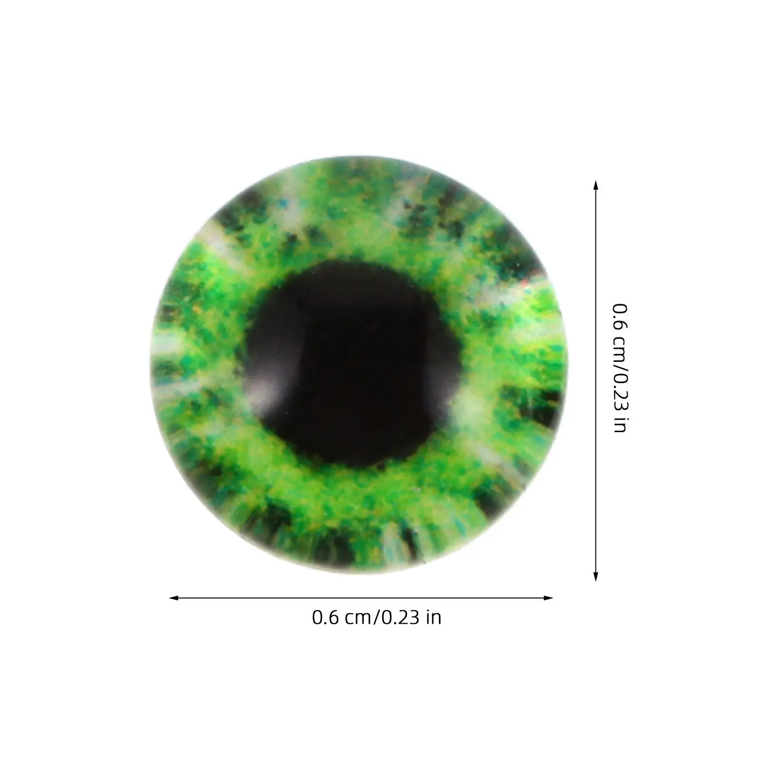 100Pcs Fake Artificial Eyes Realistic Decorative Glass Eyes for DIY Handmade Bear Stuffed Animal Decor Eyeball
