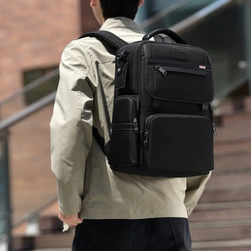 Men's 15-Inch Autumn Winter New Style Ballistic Nylon Backpack Laptop Bag for Commuting Business Travel Backpack schoolbag
