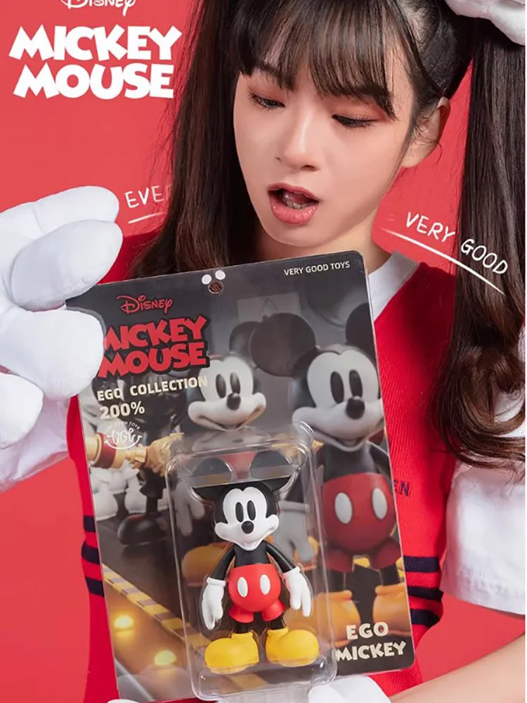 VGT Original 200% EGO Disney Mickey Mouse Black White Pink Colorful Action Figure Dolls Childhood Memory Collectible Model Toys