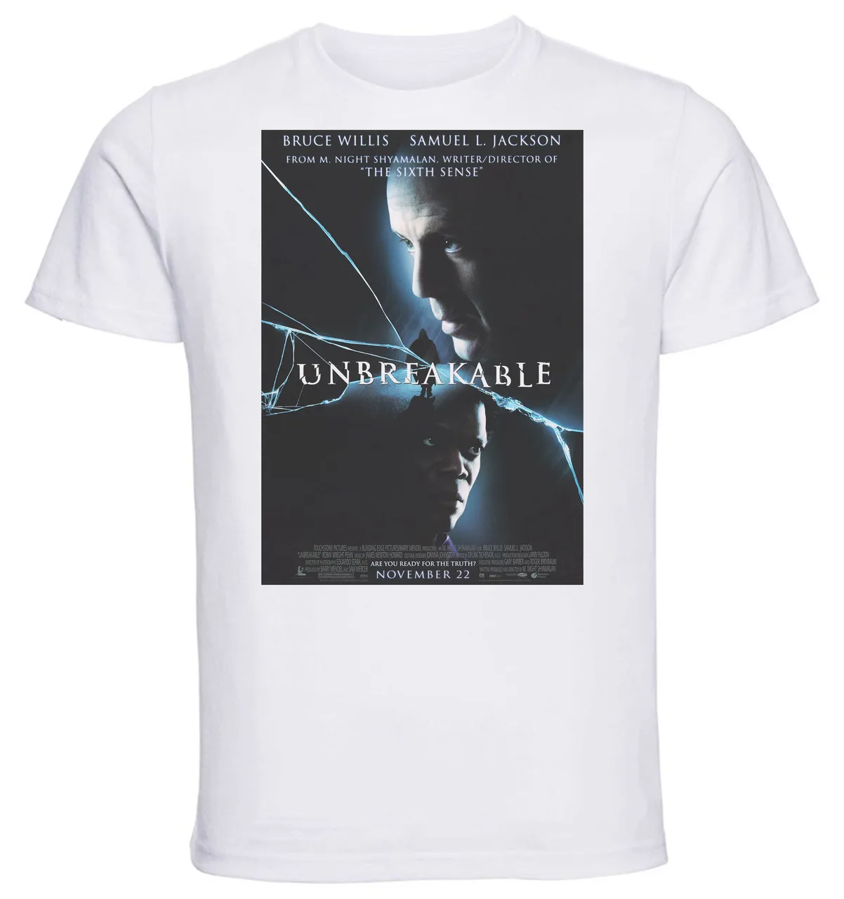 T-shirt Unisex - White - Playbill Film - Umbreakable