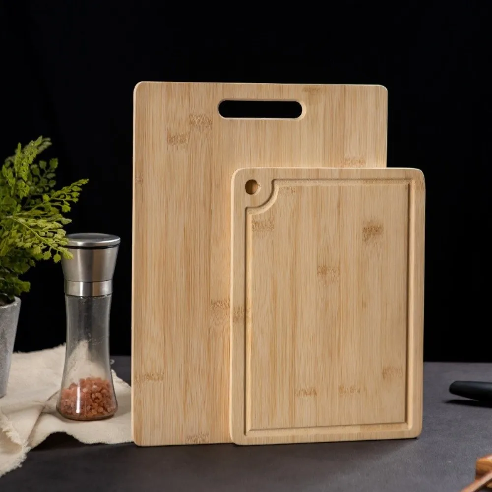 Eco-Friendly Bamboo Wooden Cutting Board Double-sided Portable Cut Meat Chopping Board Durable Cutting Board Mats Kitchen