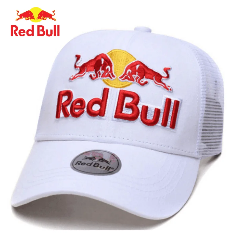 High quality Red Bull baseball cap, men\'s and women\'s cycling cap, mesh cap, fashionable embroidery, casual sports duckbill cap