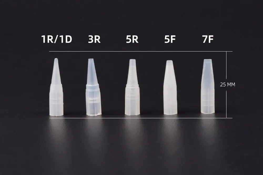 100 stücke Microb lading Tattoo Nadeln Kappen Permanent Make-up Tattoo Nadeln sterilisiert für PMU Maschine Augenbrauen Lippen Werkzeuge – Detail 10
