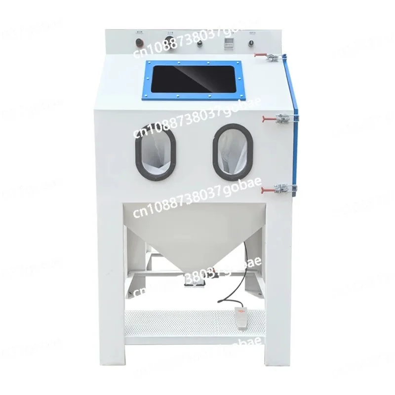 Small industrial high pressure rust removal hardware workpiece mold surfacewheel hub refurbishment manual sandblasting machine
