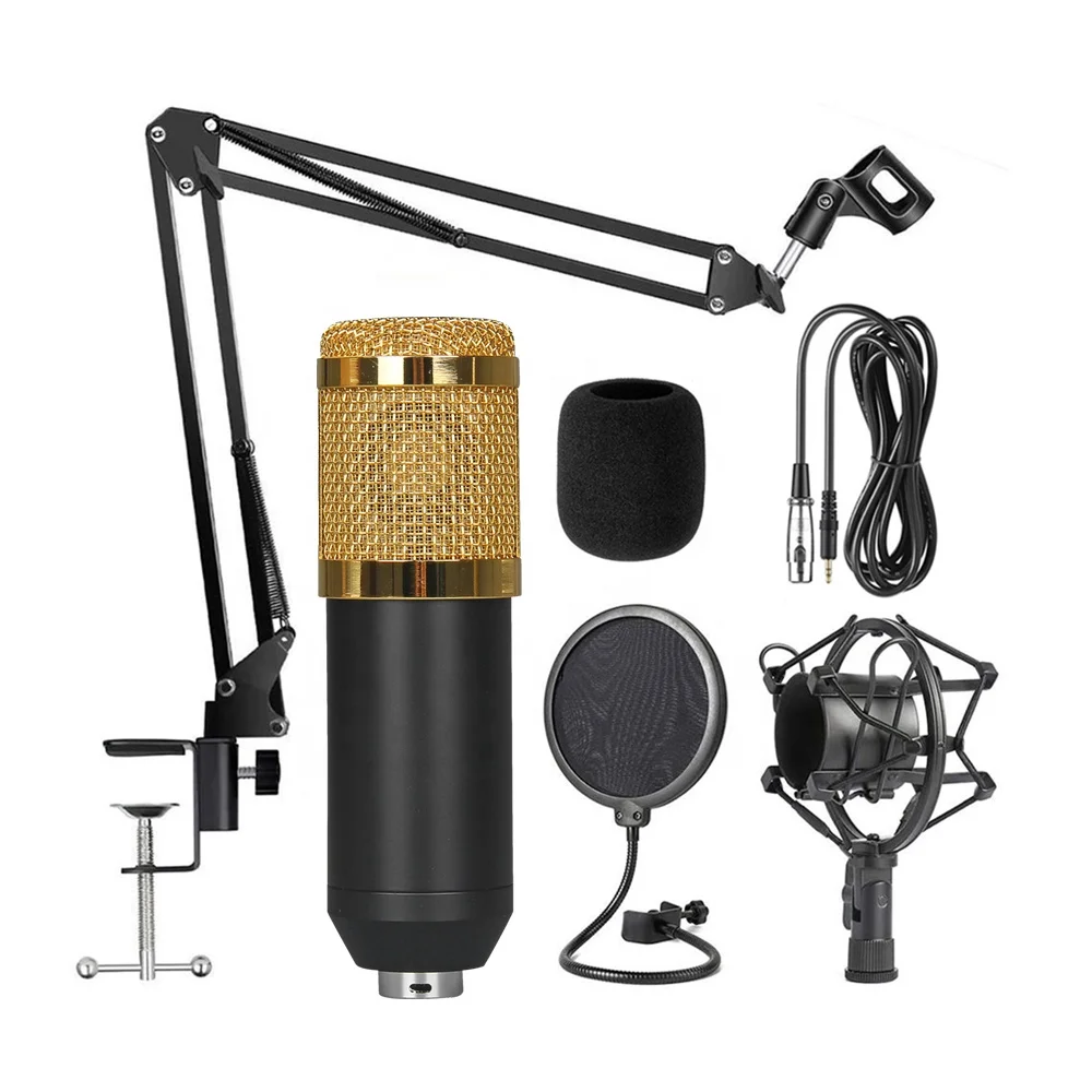 

Debra Audio BM800 Studio Condenser Microphone set for Sound Card webcast live Studio Recording Singing Broadcasting