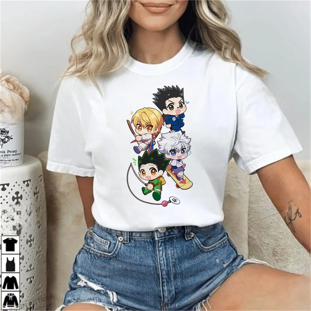 Hunter × Hunter tshirt femme kawaii Psychedelic jojifuku top tees funny kawaii gyaru aesthetic japan