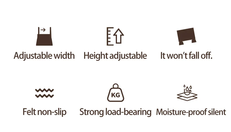 Adjustable Splint-Type Furniture Protection Pads: Moisture-Proof, Shockproof; Fit Table/Chair/Stool Legs, Heightens