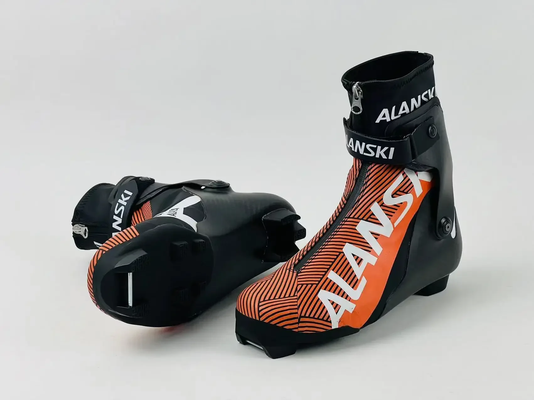 Carbon Fiber Skate Roller Ski Boots Cross Country Race Shoes