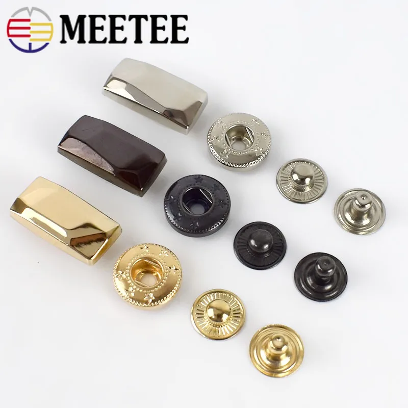 10/20pcs 21x11mm Metal Snap Buttons Down Jacket Sewing Botones Garment Overcoat Fasteners Press Stud Buckle DIY Accessories