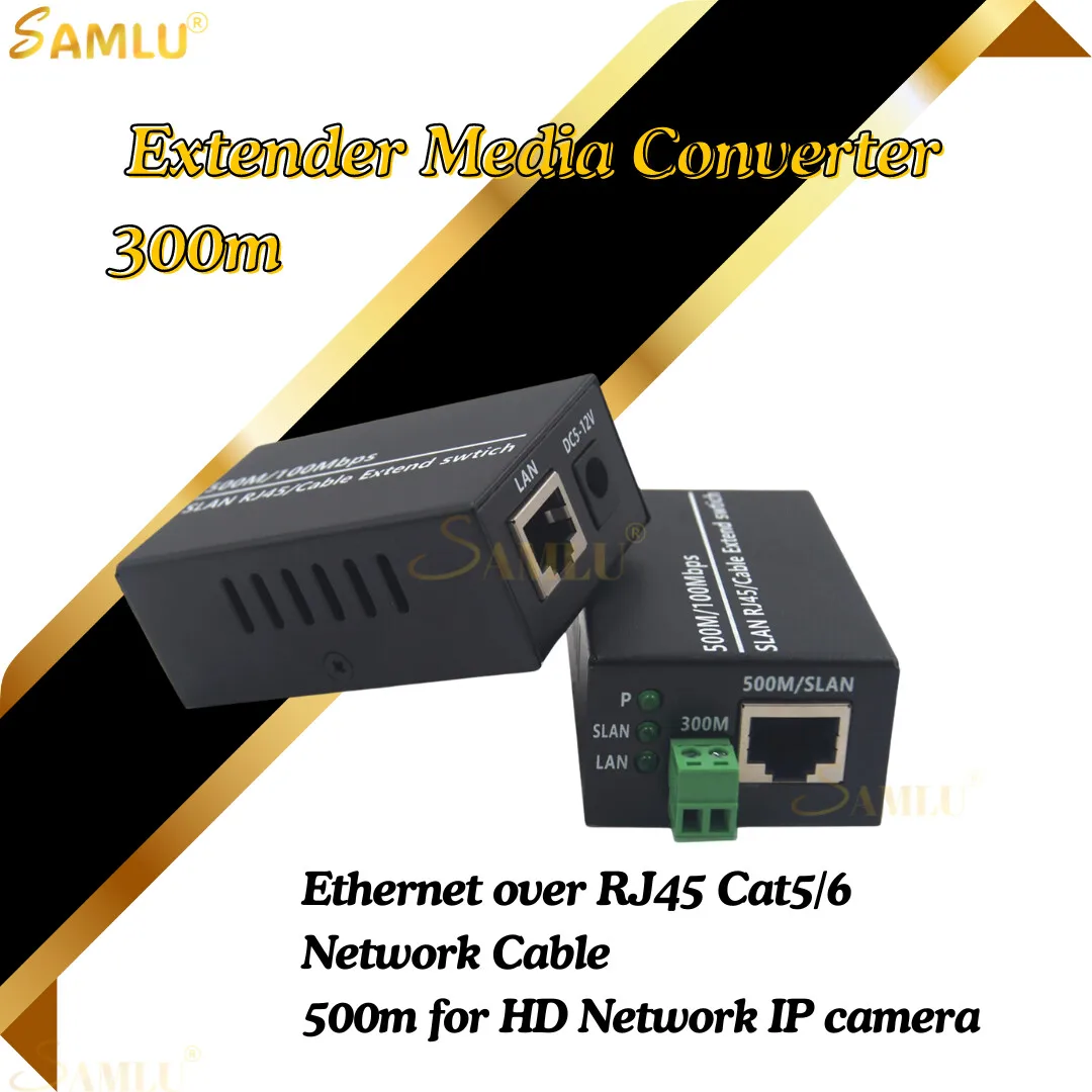 

Ethernet over Twisted pair Extender Media Converter 300m ,Ethernet over RJ45 Cat5/6 Network Cable 500m for HD Network IP camera