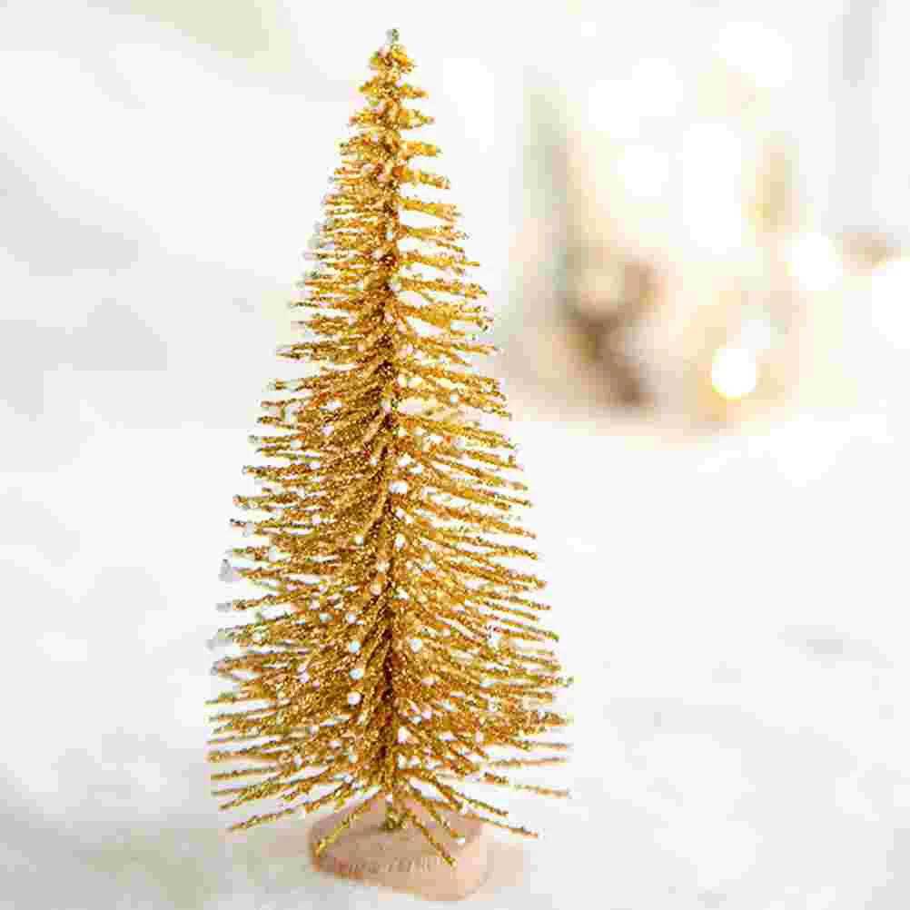 48 Pcs Christmas Tree naments Creative Little Trees Pine Artificial Supplies Decor Home Office Cafe Restaurant Christmas