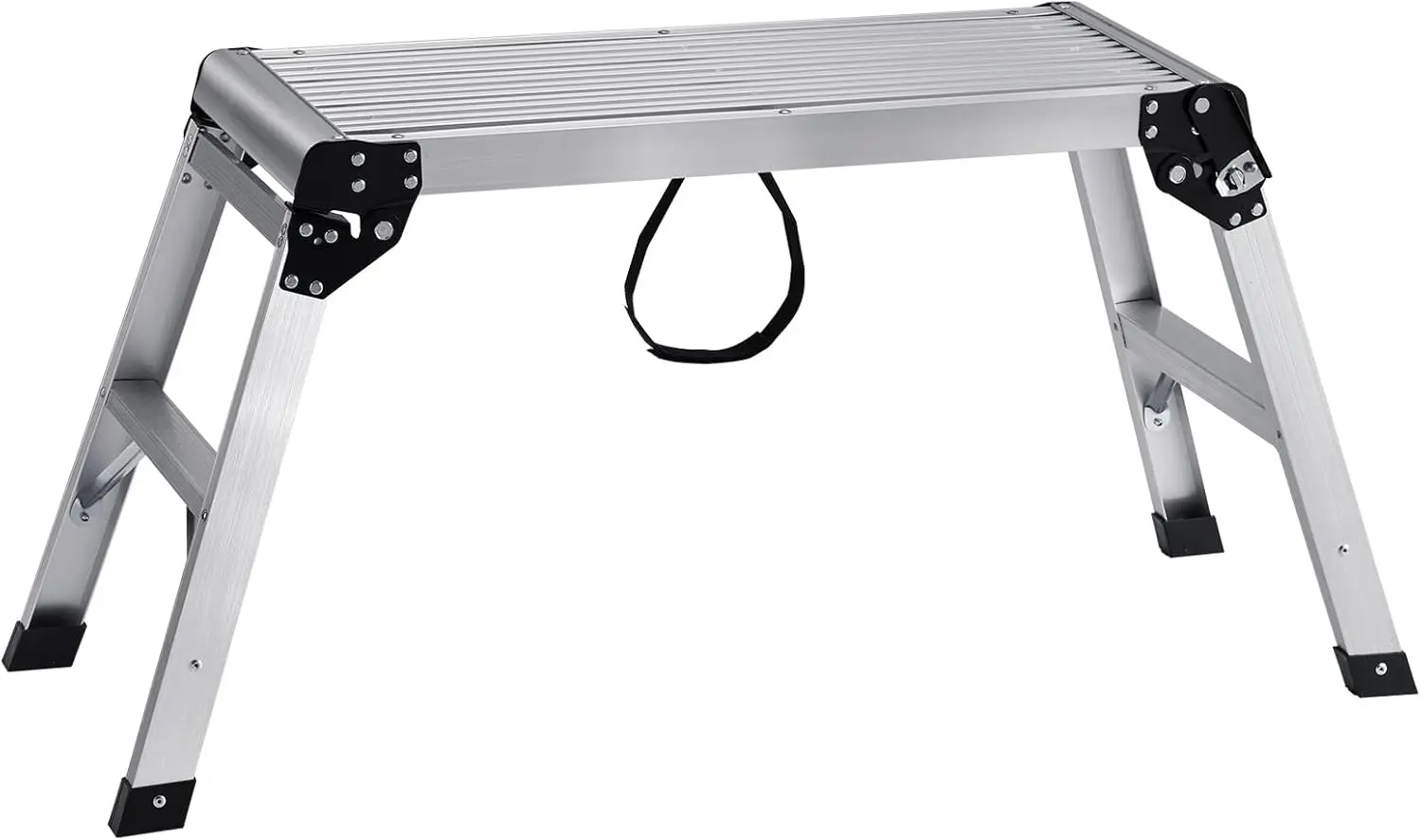 

Aluminum Folding Work Platform, 30x12x20 Inch Heavy Duty Stool Ladder with Non-Slip Feet, 330 lbs Capacity for DIY and Cleaning