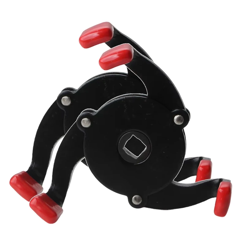 MAKE-ユニバーサルオイルフィルターレンチ調整可能な 3 顎オイルフィルター取り外しツール 3 顎フィルターレンチ車のオイルフィルター取り外し用