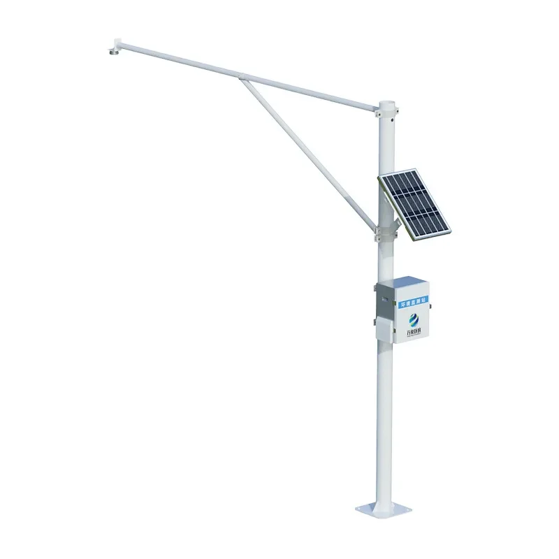 

Automatic radar water level monitoring station, rain flow rate and hydrology integration, solar outdoor muddy water environment