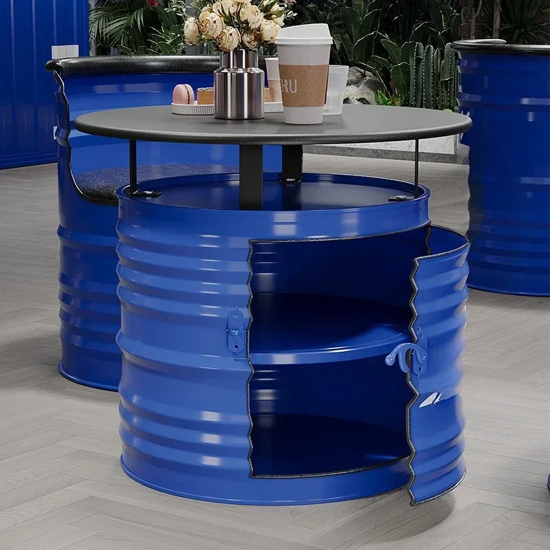 

Industrial style coffee shop table and chair combination milk tea shop dessert shop catering Internet celebrity rest area