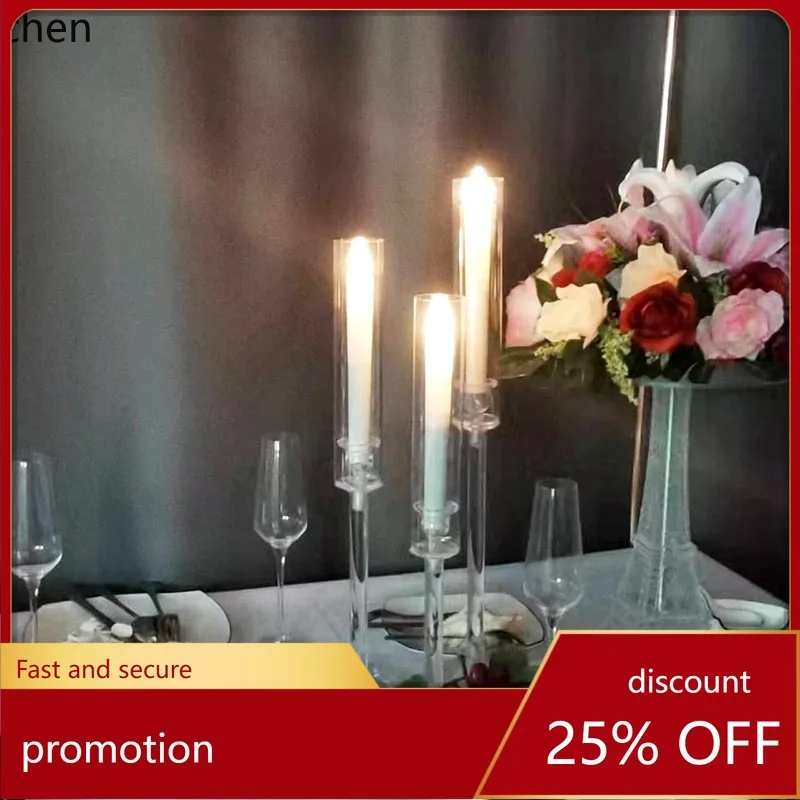 

Hxl wedding props acrylic three-piece set for party and western restaurant decoration