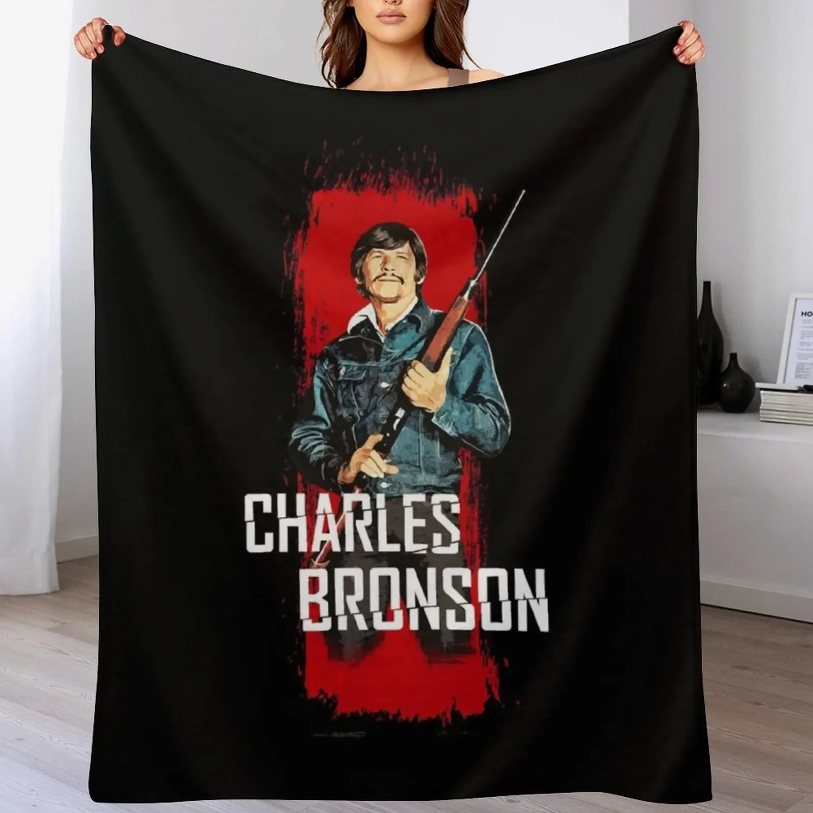 Day Gift for Charles Bronson - Mr. Majestyk Halloween Throw Blanket Plaid Designers Blankets