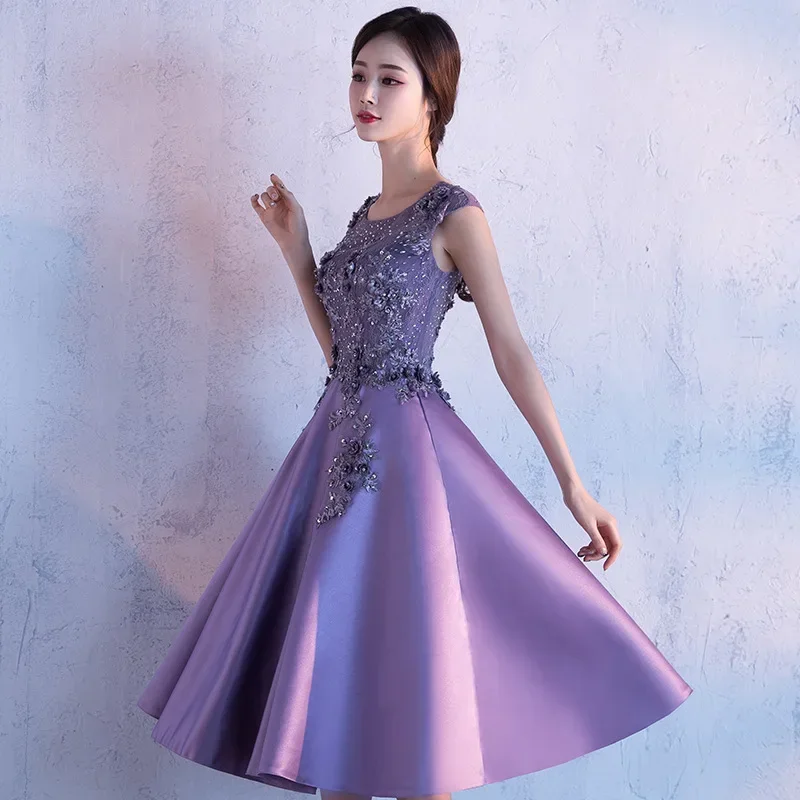 Banquet evening dress 2024 new summer host dignified atmosphere atmosphere thin trailing choir performance uniform