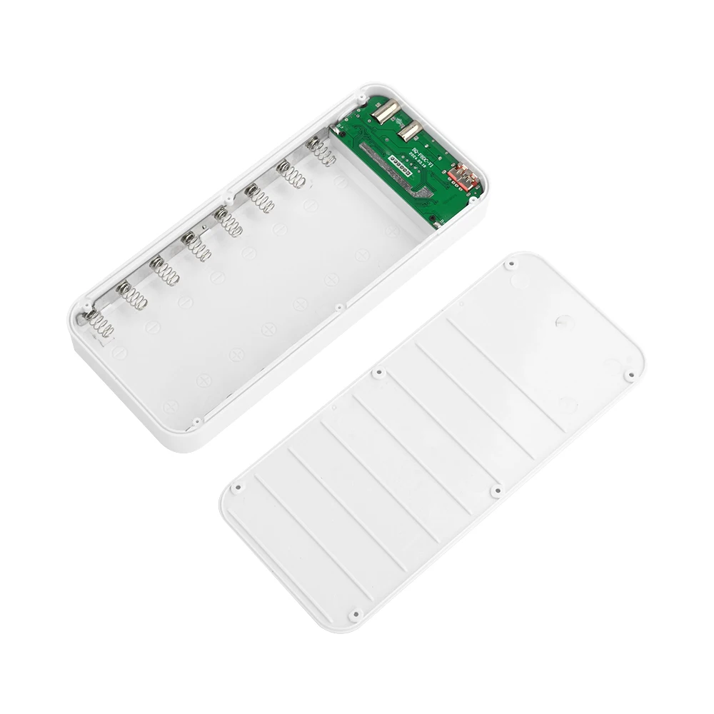 

PE2.0 SFCP FCP AFC Adjustable Voltage Mobile Power Bank Case Kits DC 5-12V PPS Charging Shell 22.5W 8-bit 18650 Battery Box Kits
