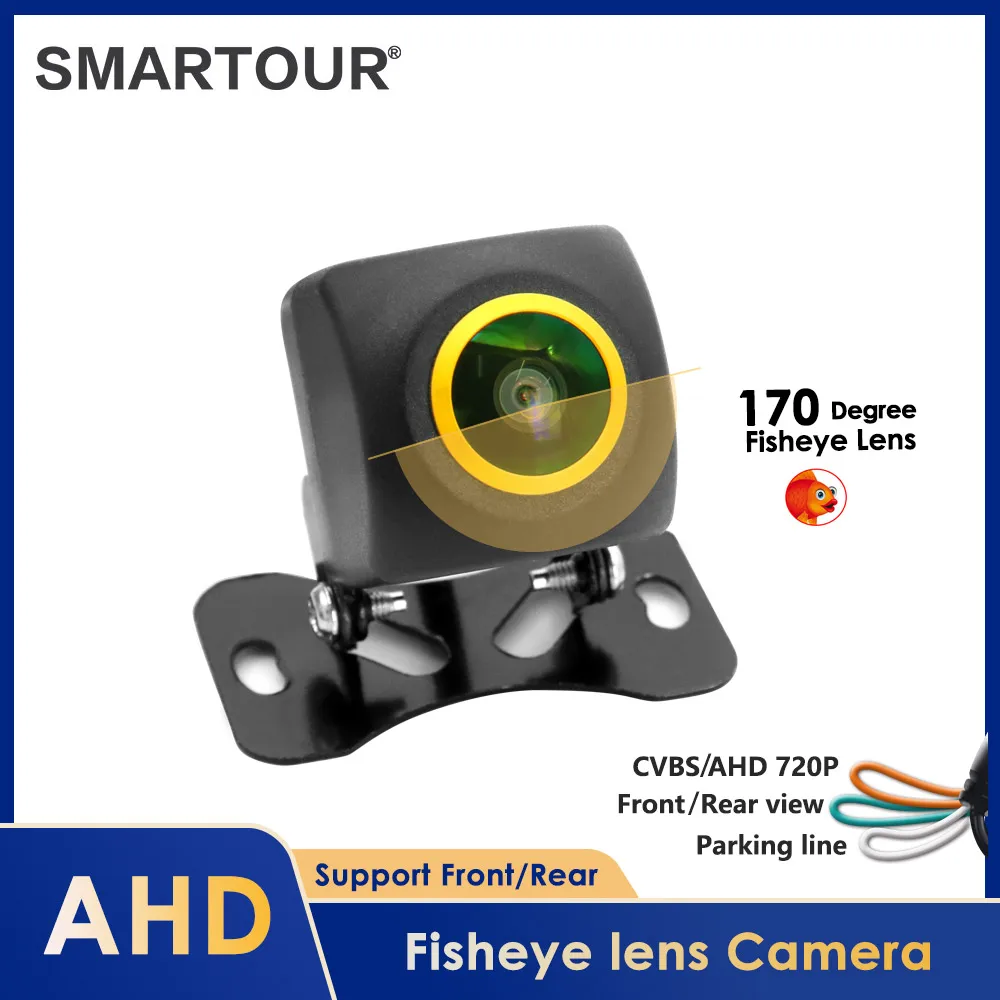 

170° Golden Lens 720P Car Rear View Camera Fisheye CVBS HD Night Vision Reverse Vehicle Parking Camera