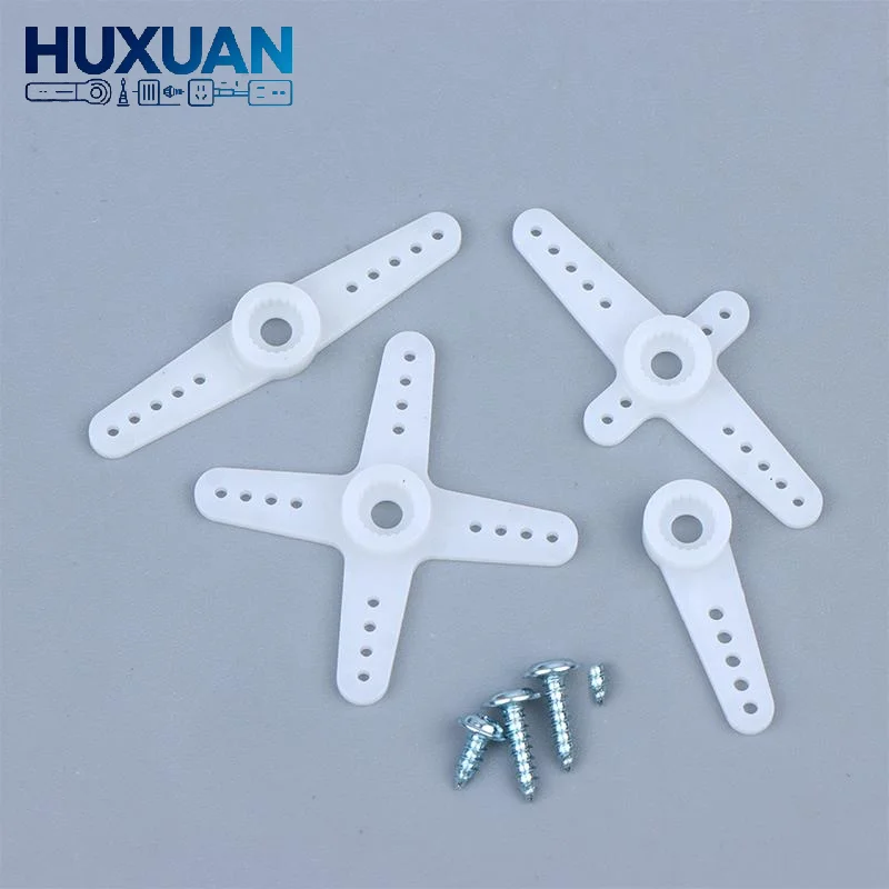 5 Sets SG90 9G Servo Horn Arms Kit, Plastic Servo Replacement Horn With Mounting Screws For SG90 RC Servo Motor