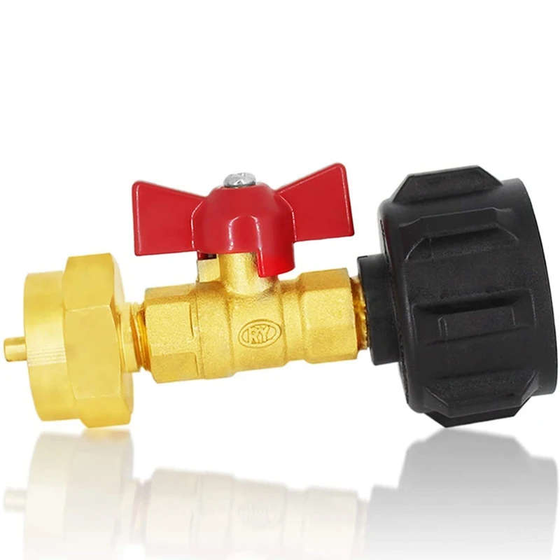 QCC1 Propane Refill Adapter For 1Lb Propane Bottle Tank From 20-40LBS Cylinder With Shut Off On/Off Controller Promotion