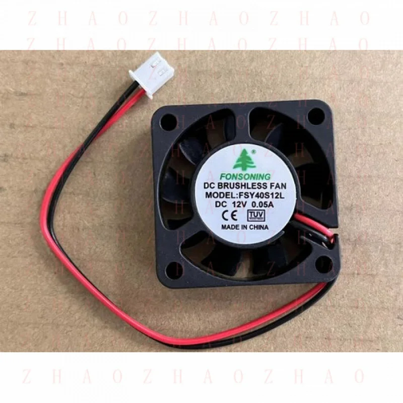 L+ For FONSONING 4010 DC 12V 0.05A 4CM 40mm*10mm FSY40S12L silent cooling fan
