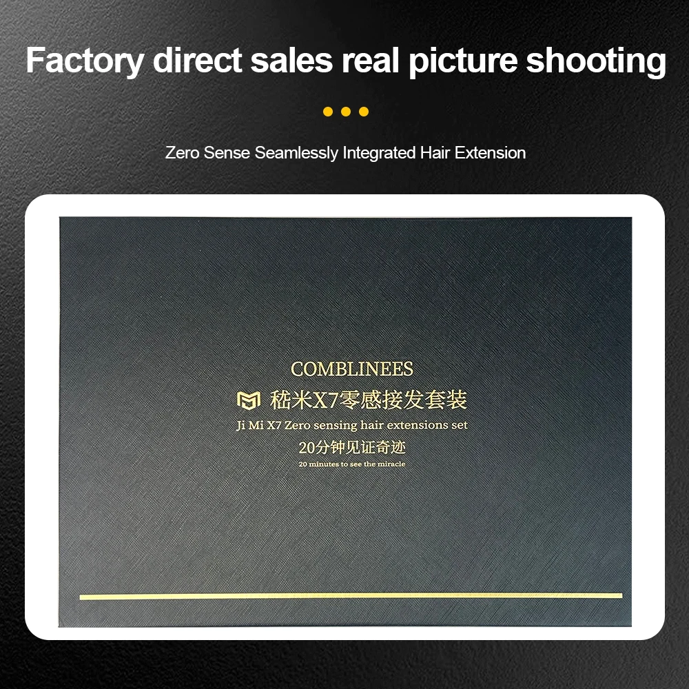 Comblinees P1 ensemble d'installation d'extension de cheveux pour des connexions sécurisées rapides avec GEL de colle glacée aucun outil de Salon requis léger en V