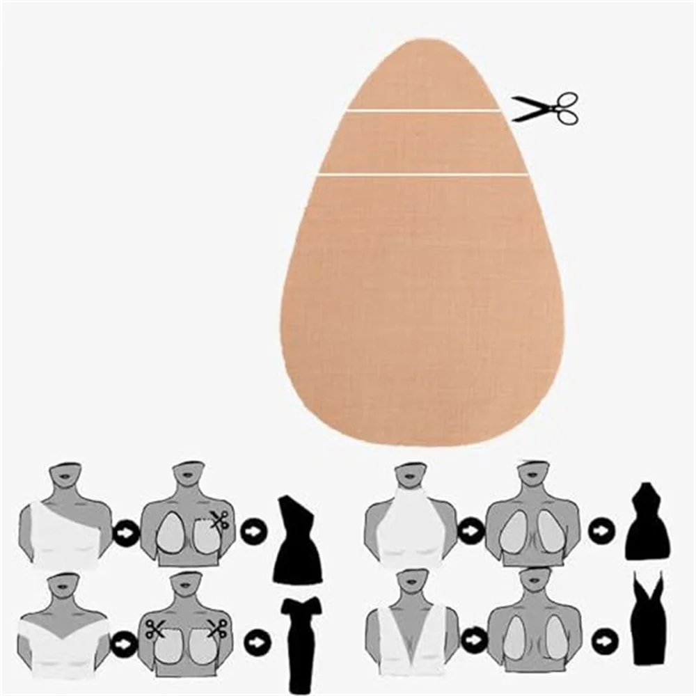 1Pair Breast Lift Tape Nipple Cover Invisible Enhancer Push Up  Bra Tape Chest Lift Adhesive Accessories Seamless Stickers