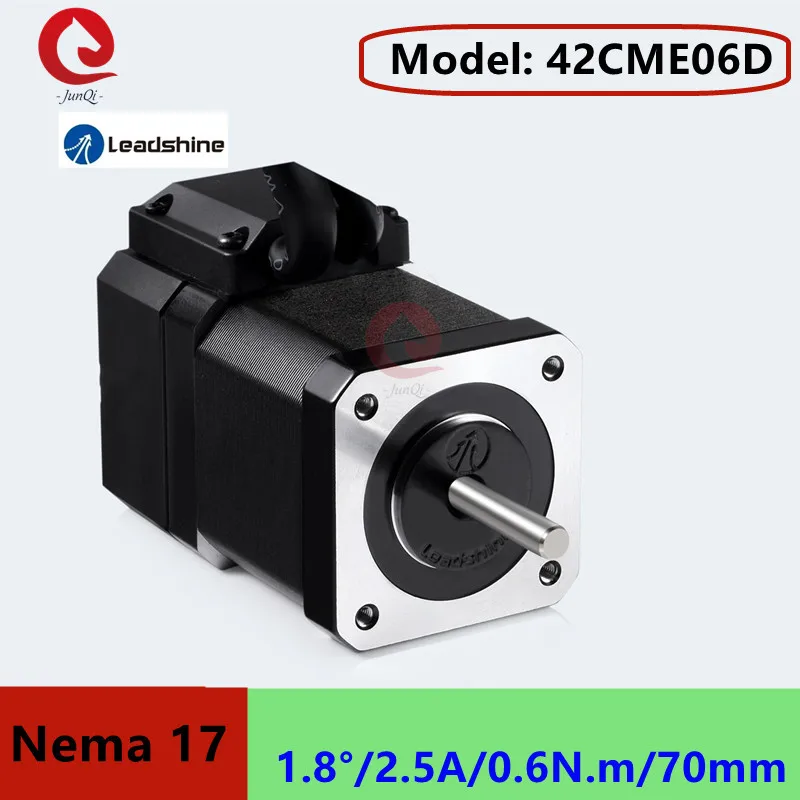 

Leadshine Nema 17 Stepper Motor (42CME06D）Closed Loop 0.6N.m 2.5A with Encoder CNC Router Engraving milling machine 3D printer