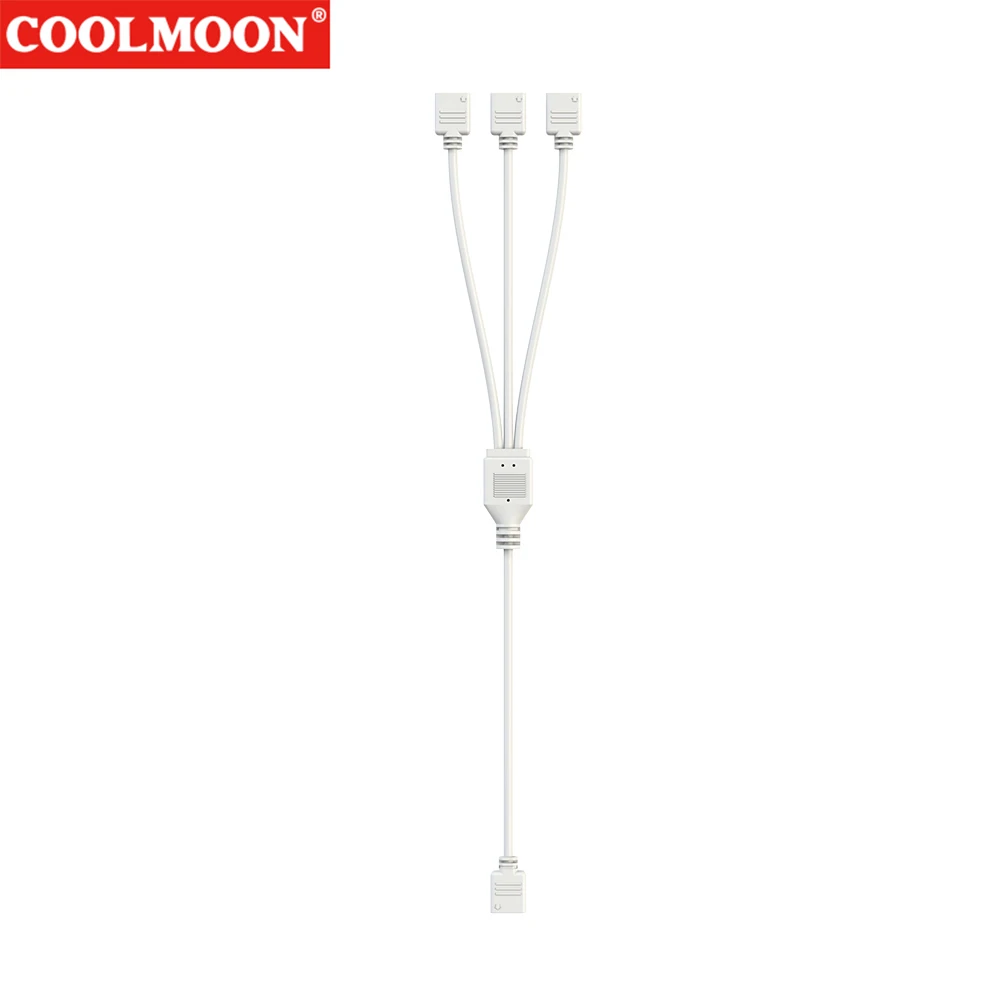 

ARGB Splitter Hub 5V 3PIN Connector 1 To 2/3/4 Chassis Fan Splitter Synchronization Tensile Resistant for PC Light Strip Fans
