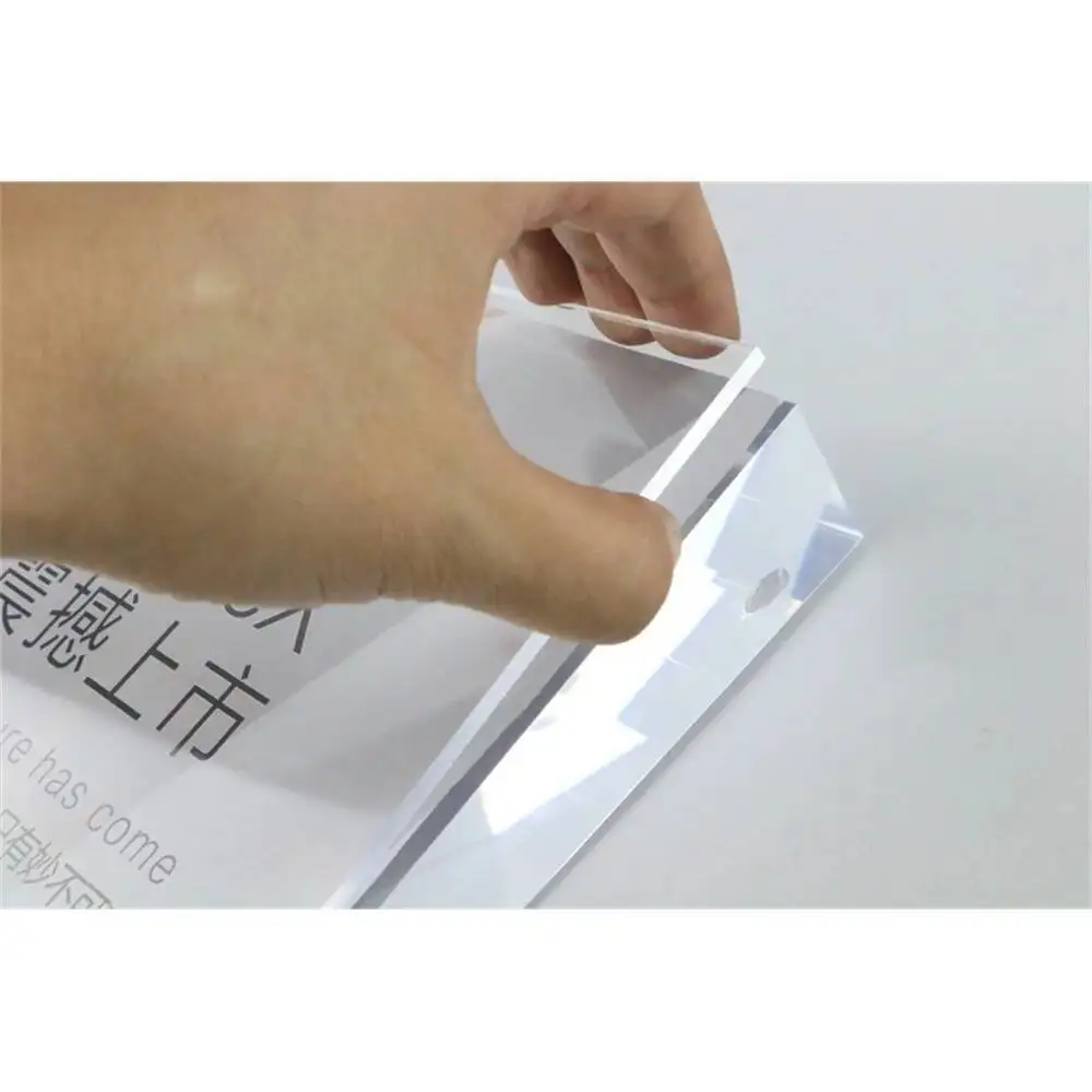 

1PC A4 Table Acrylic Block Price Tag Display Stand Desk Sign Holder Rack Ad Photo Picture Frame Acrylic Advertising Poster Frame